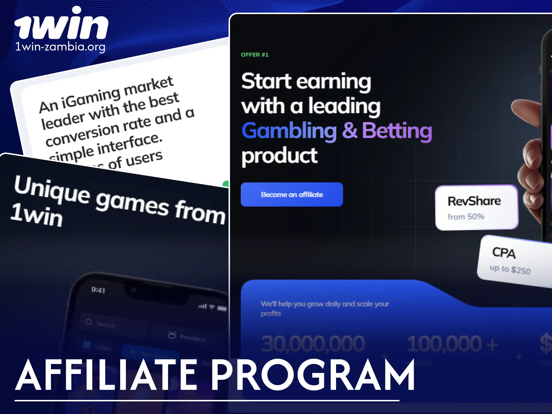 Earn stable passive income with the profitable 1win affiliate program.