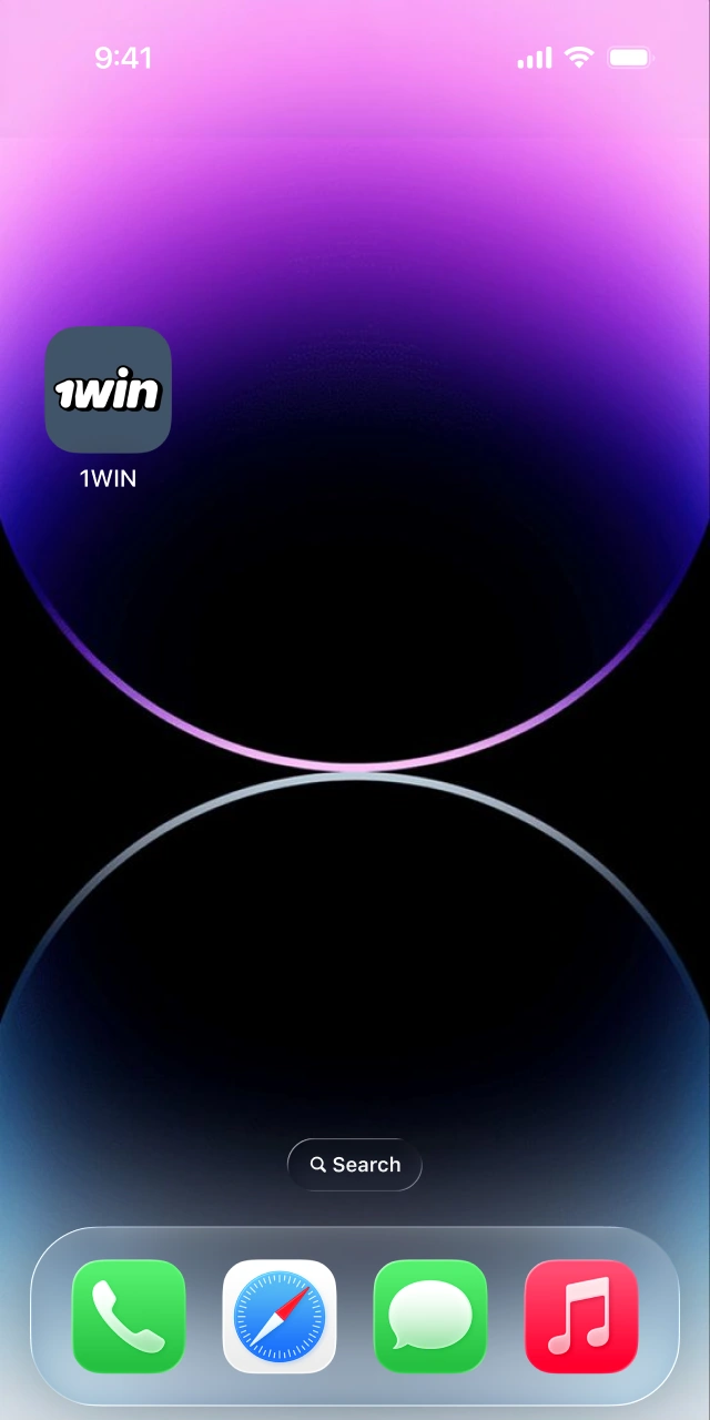 Launch the newly installed 1win iOS App to place bets.