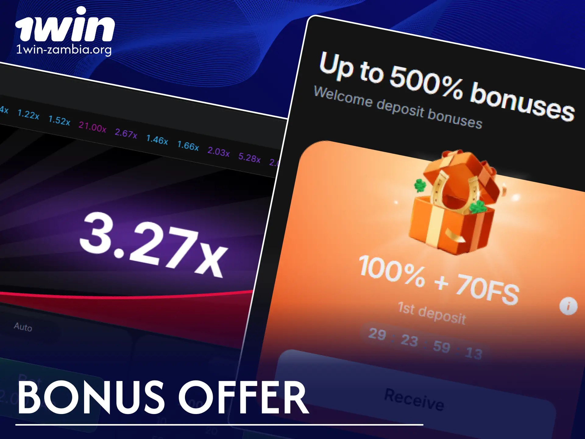 Claim an exclusive bonus offer to play the 1win Aviator game.