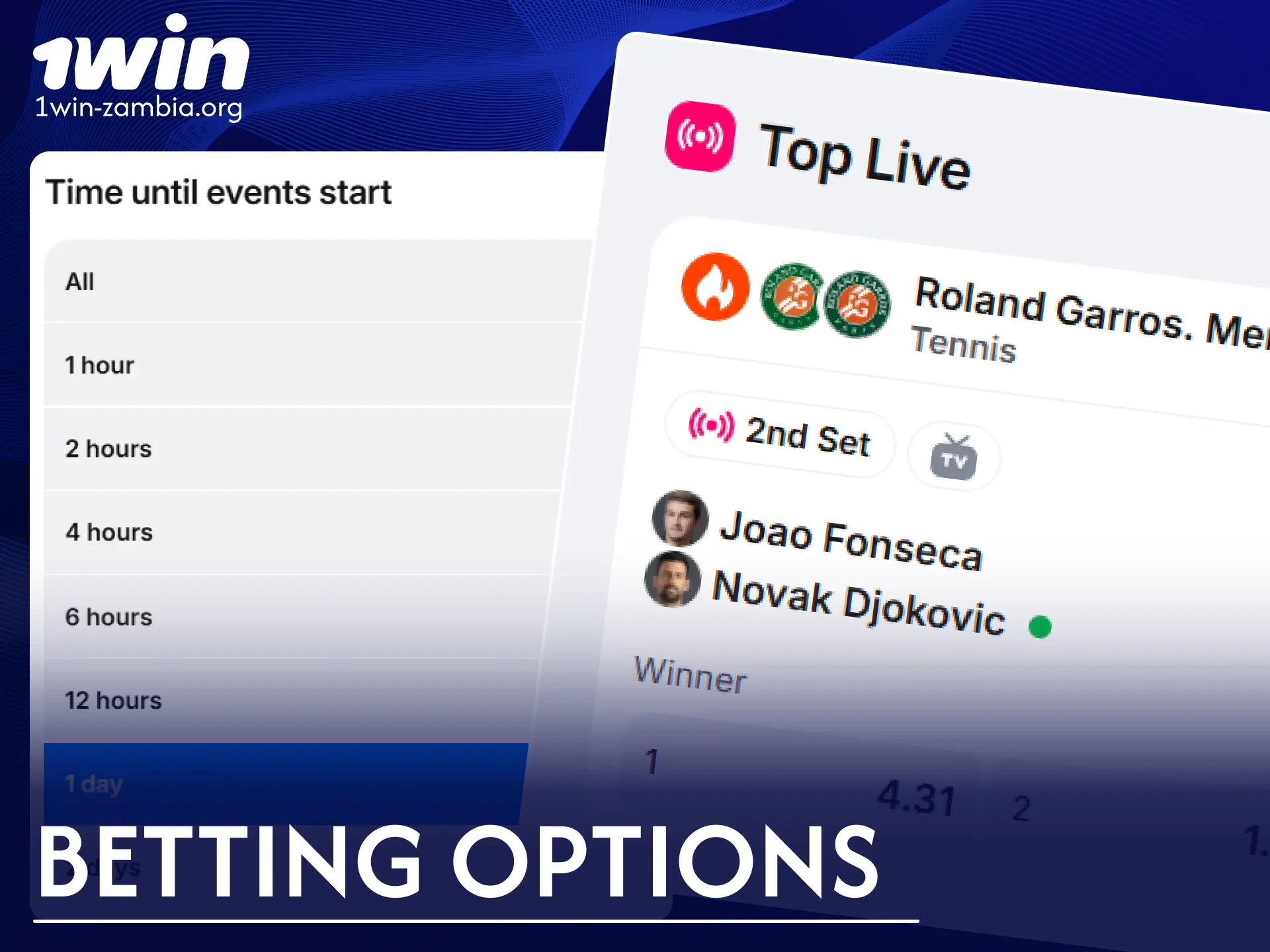 Explore popular sports betting options available on the 1win website.
