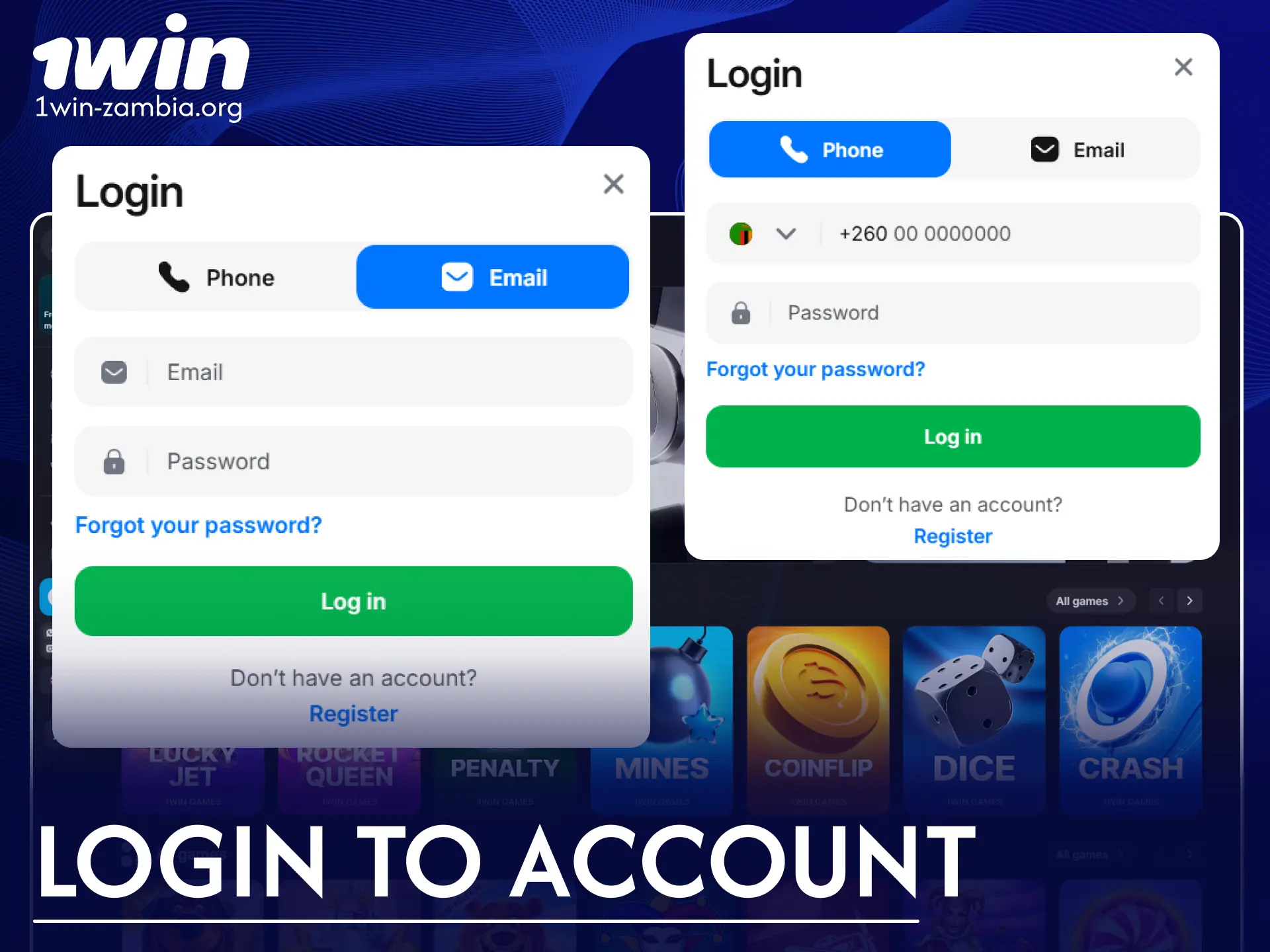 Access your profile easily and log in to your 1win account.