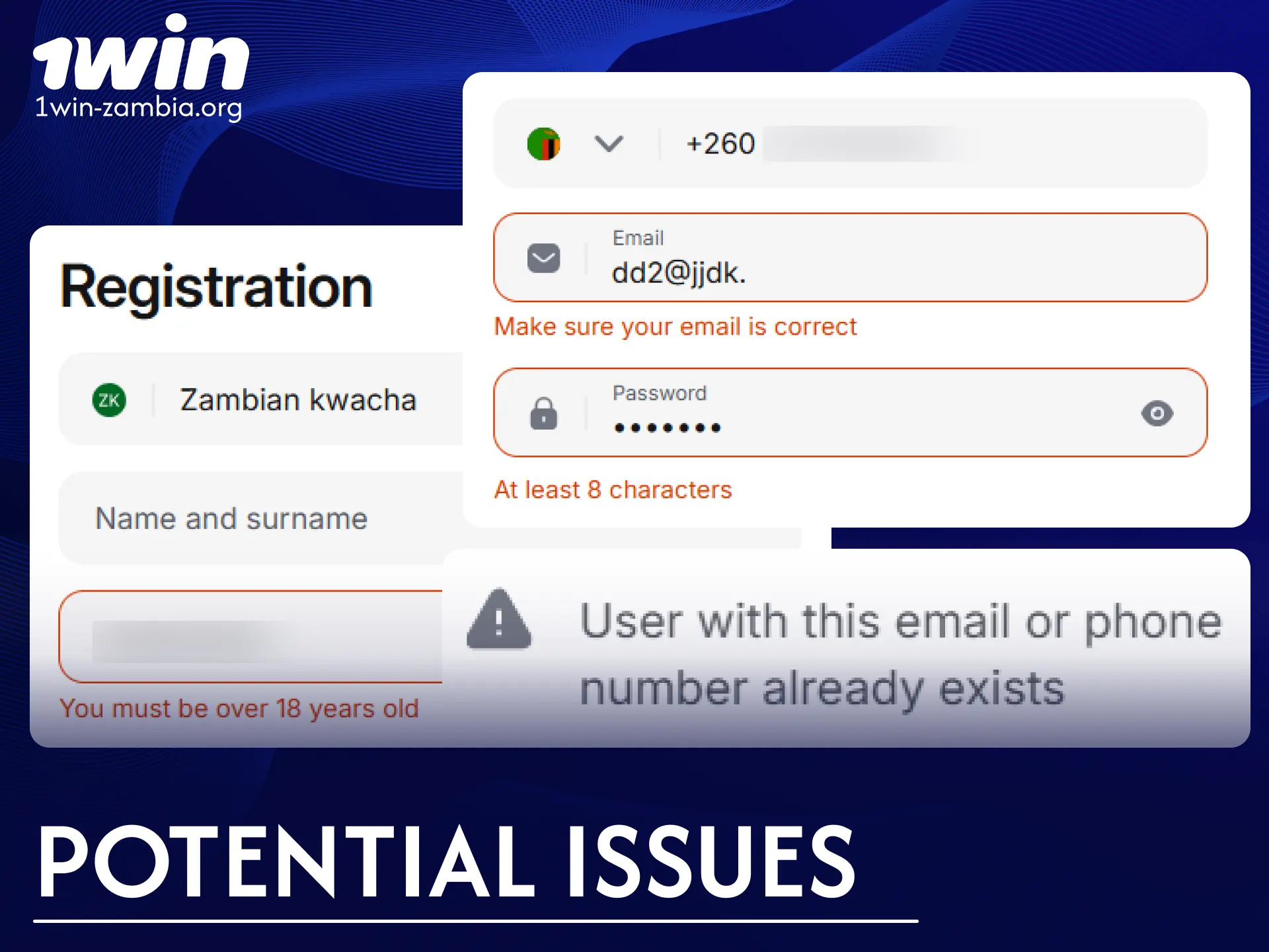 Solve common 1win registration issues and quickly create your personal profile.