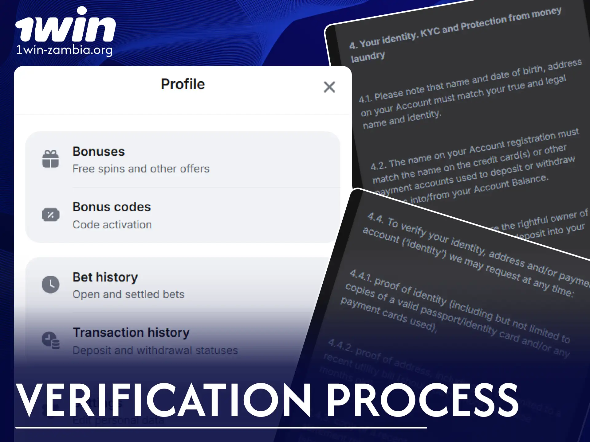 Complete the secure 1win account verification process to withdraw winnings.
