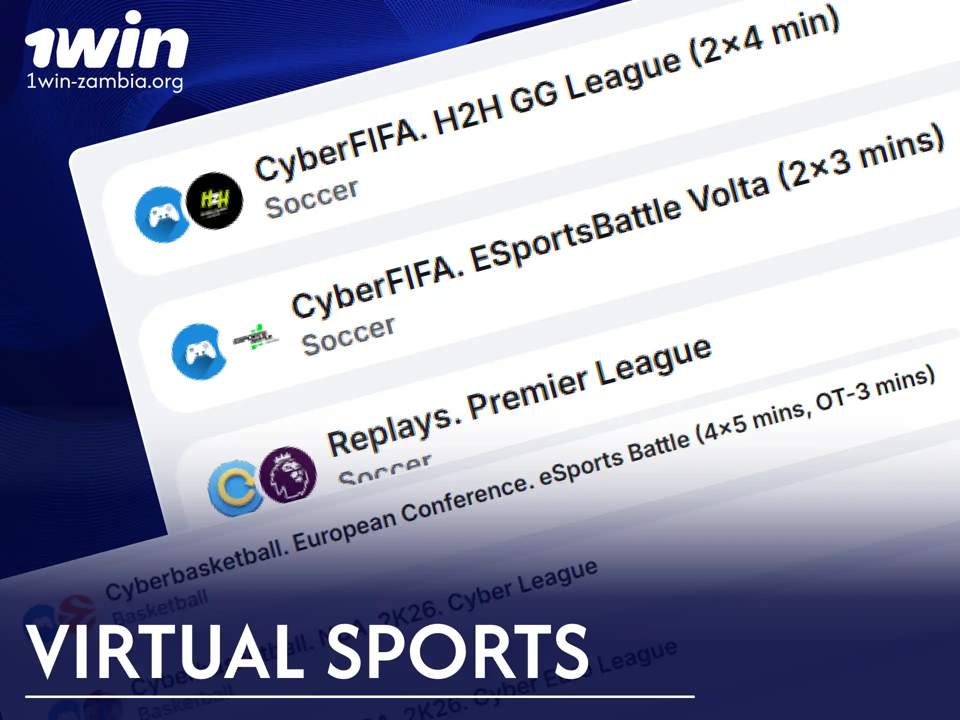 Place your bets on exciting virtual sports at 1win casino.